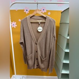 BRAND NEW FISHERMAN KNIT BUTTON FRONT CARDIGAN